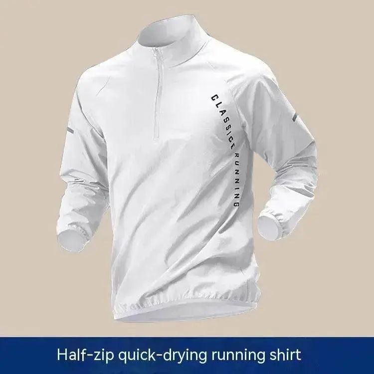 Vêtements de sport pour hommes à demi-fermeture éclair, manches longues, à séchage rapide - EX-STOCK Canada