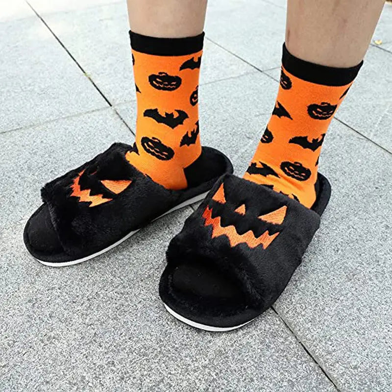 Halloween Shoes Winter Cute Warm Home Slippers Women - EX-STOCK Canada