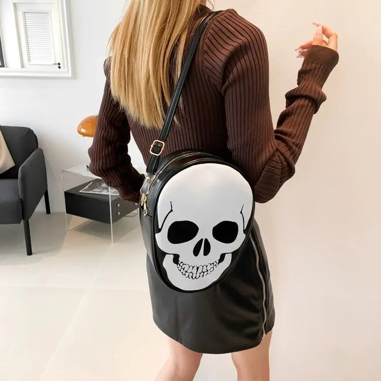 Halloween Skull Shoulder Bag Personality Funny Messenger Bag Kids Couples Outdoor Small Phone Bag For Women - EX-STOCK Canada