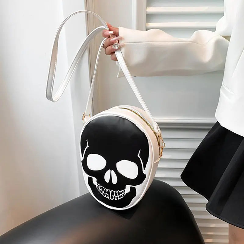 Halloween Skull Shoulder Bag Personality Funny Messenger Bag Kids Couples Outdoor Small Phone Bag For Women - EX-STOCK Canada