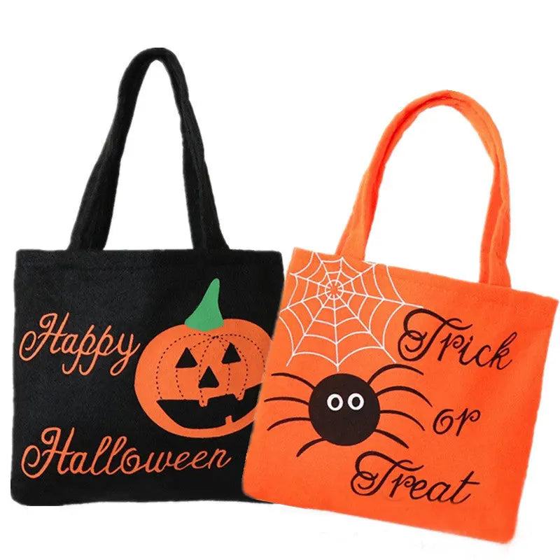 Halloween Spider Pumpkin Print Shoulder Bag Children's Candy Gift Bags Small Handbags Women - EX-STOCK Canada