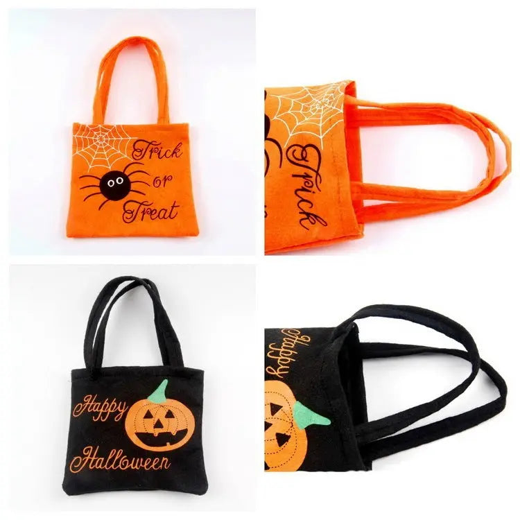 Halloween Spider Pumpkin Print Shoulder Bag Children's Candy Gift Bags Small Handbags Women - EX-STOCK Canada
