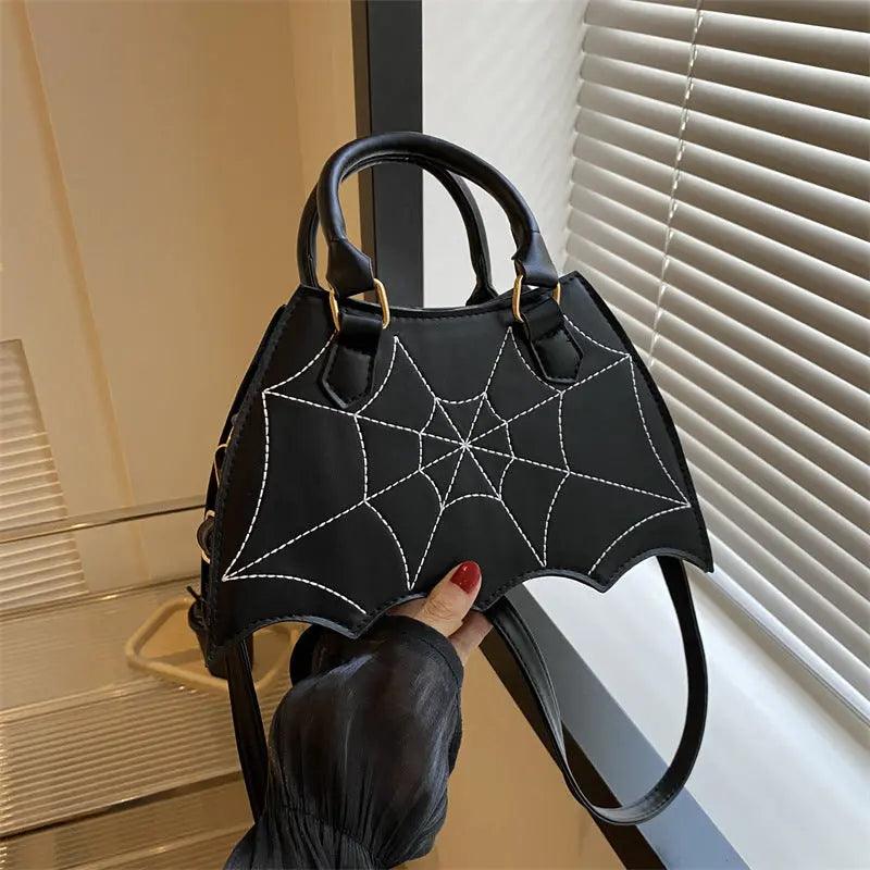 Halloween Spider Web Saddle Bags Fashion Personality Crossbody Shoulder Bag With Handle Women's Handbags - EX-STOCK Canada