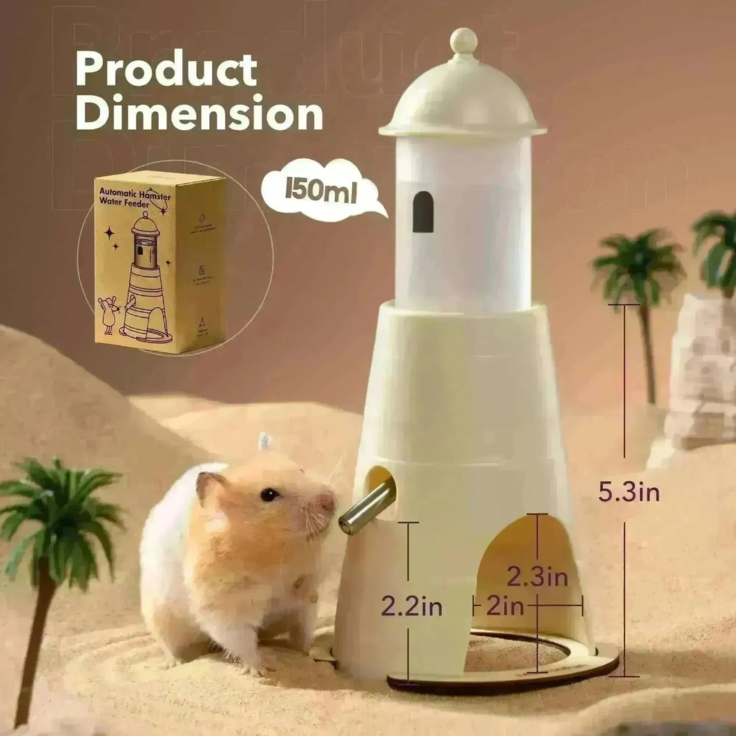 Hamster Water Bottle + Stand & Hideout: 150ml - EX-STOCK CANADA