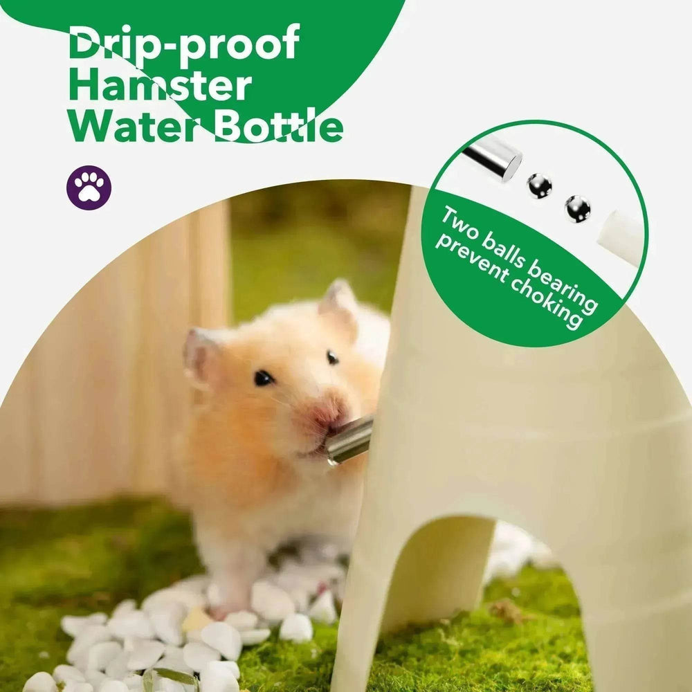Hamster Water Bottle + Stand & Hideout: 150ml - EX-STOCK Canada