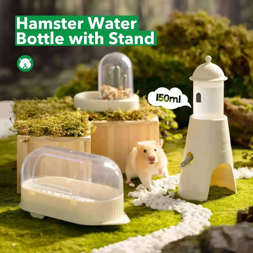 Bouteille d'eau pour hamster + support et cachette : 150 ml - EX-STOCK CANADA