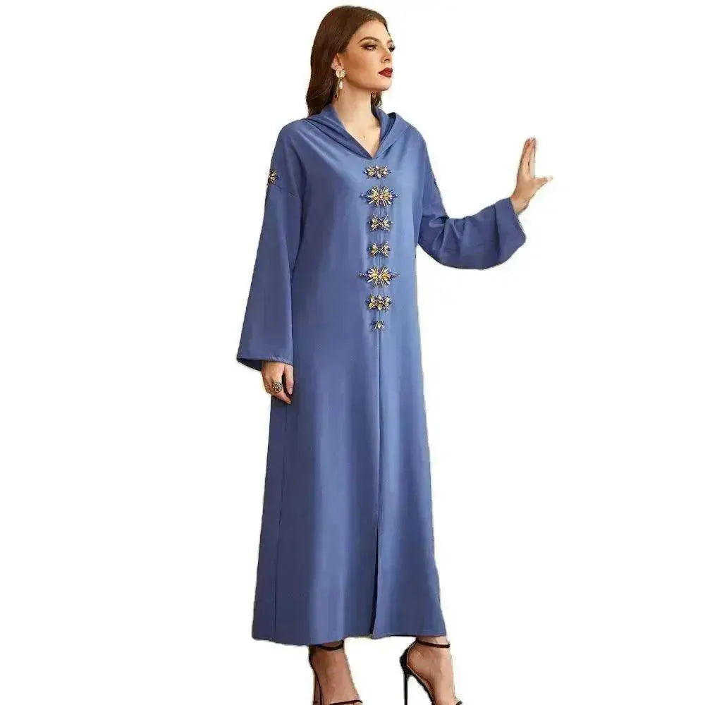 Handmade Diamond Hooded Robe Arab Dress - EX-STOCK Canada