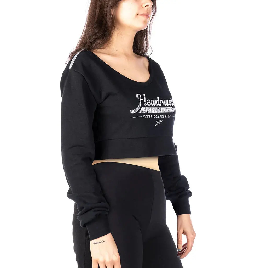 Sudadera Recortada con Cuello en V Headrush Angel WingsEX-STOCK Canada