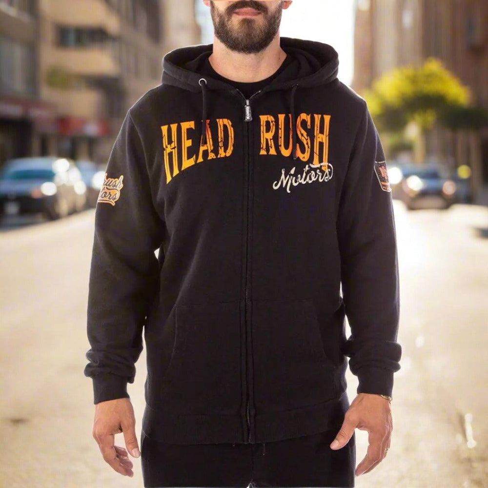 Sweat à capuche zippé Headrush The Mechanic pour hommesEX-STOCK Canada