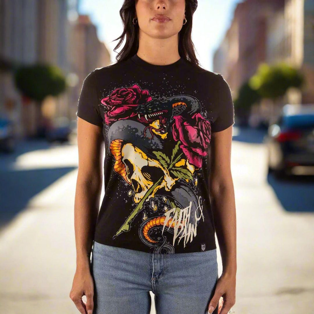 Chemise à manches courtes Headrush pour femmes Faith and PainEX-STOCK Canada