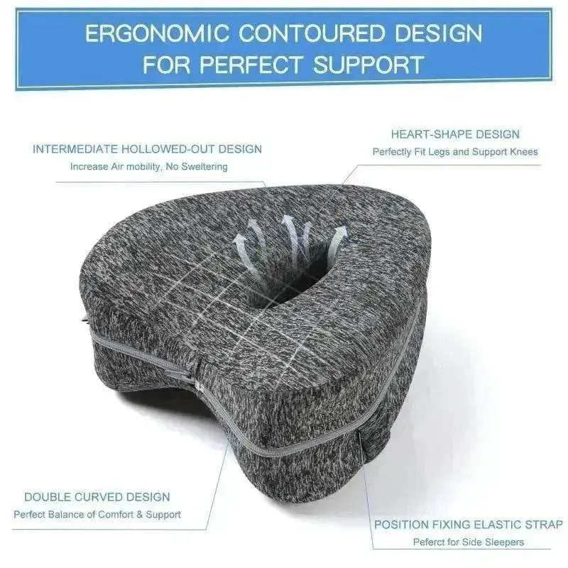 Heart Shaped Memory Foam Relaxing Leg Pillow - EX-STOCK Canada