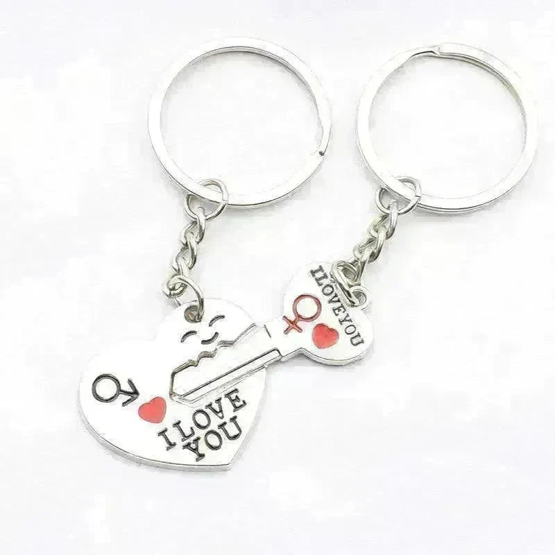 Heart-shaped Keychain English Secret Love Keychain Couple Keychain - EX-STOCK CANADA