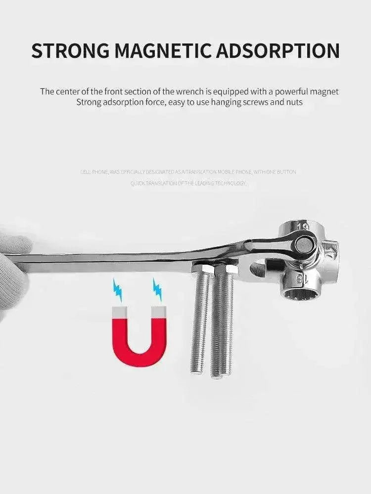 Heavy Duty 8-in-1 Multifunctional Chromium Vanadium Steel Socket Wrench Set - EX-STOCK Canada