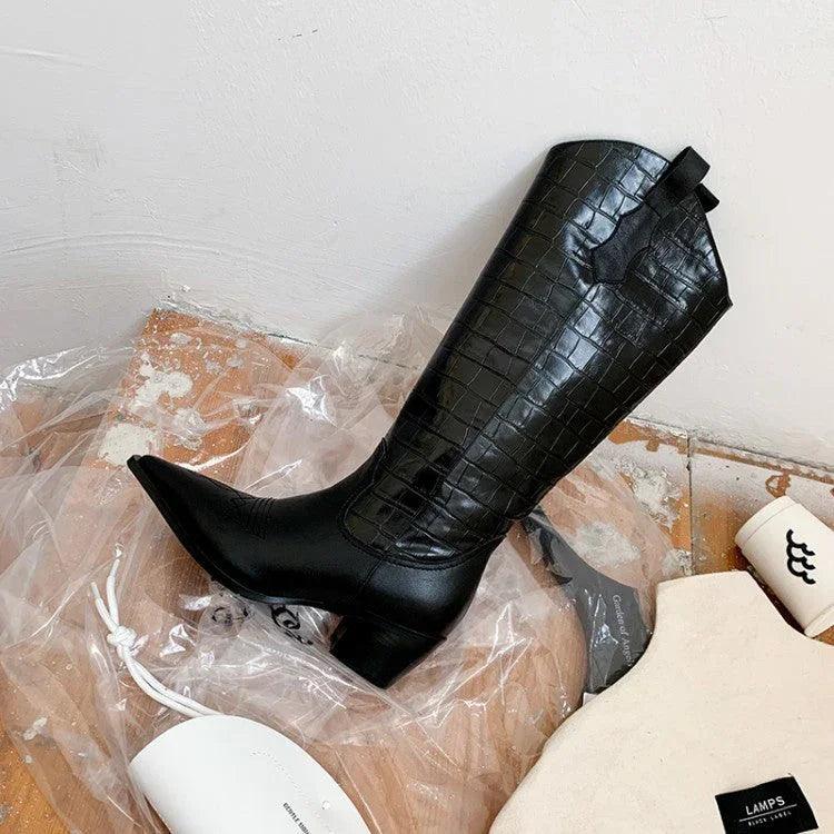 أحذية مارتن عالية الكعب وتناسب جميع الملابس، أحذية ركوب格ية، أحذية نسائيةEX-STOCK Canada