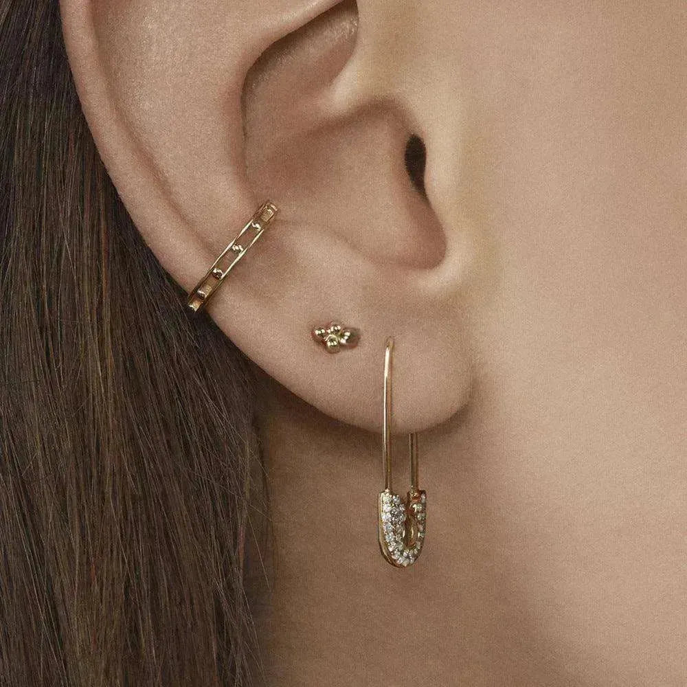 Boucles d'oreilles clous en strass à tige en alliage de haute qualité - EX-STOCK CANADA