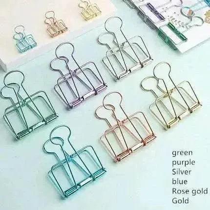Hollow Metal Large Medium & Small Binder Dovetail Paper Clip - EX-STOCK Canada