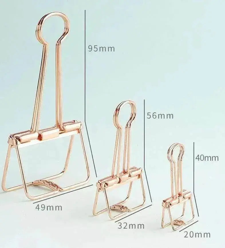 Hollow Metal Large Medium & Small Binder Dovetail Paper Clip - EX-STOCK Canada