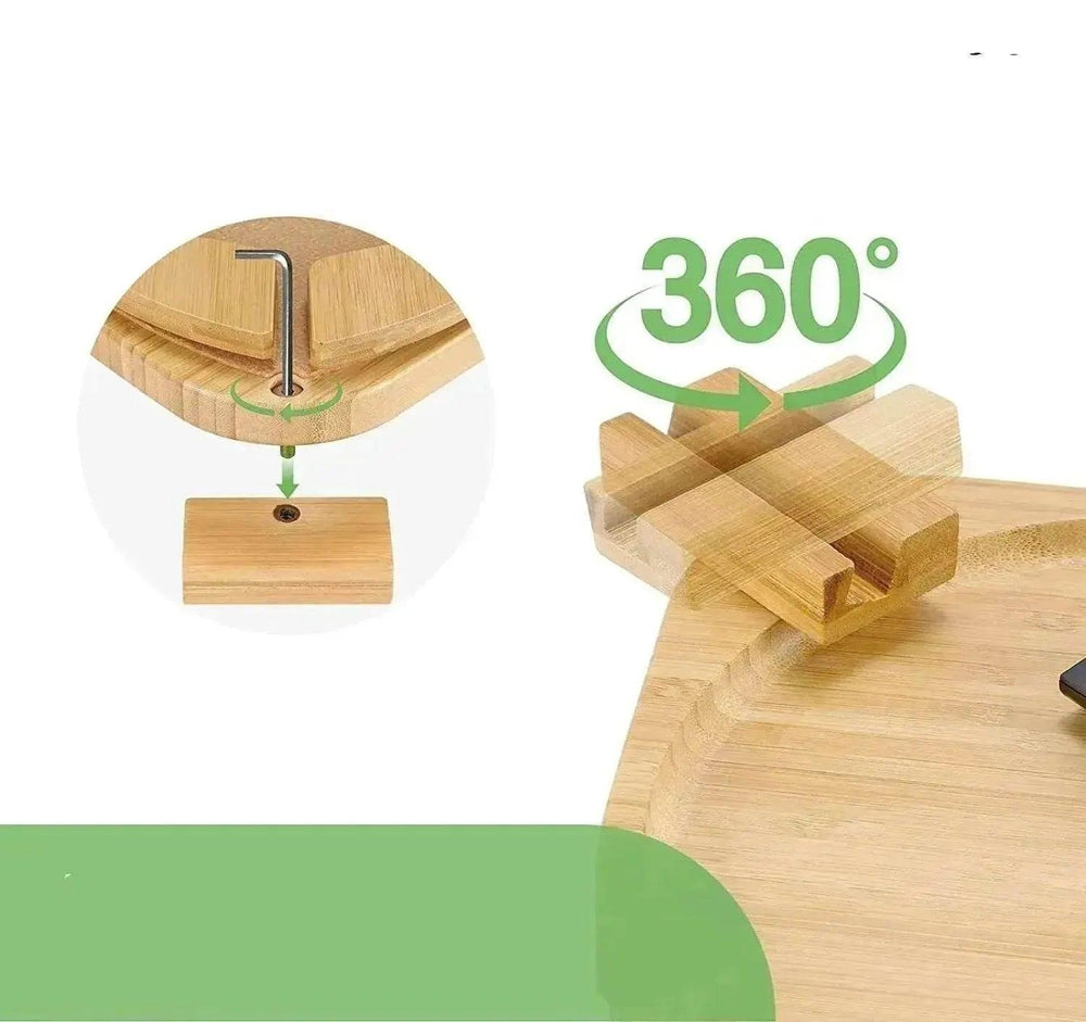 Home Decor Bamboo Sofa Portable Folding Tray - EX-STOCK Canada