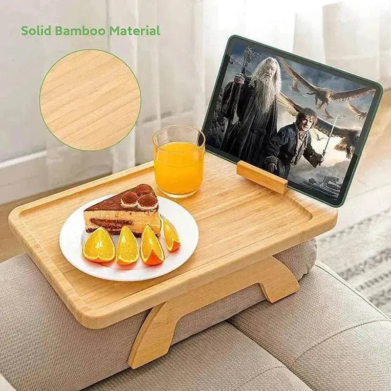 Home Decor Bamboo Sofa Portable Folding Tray - EX-STOCK Canada