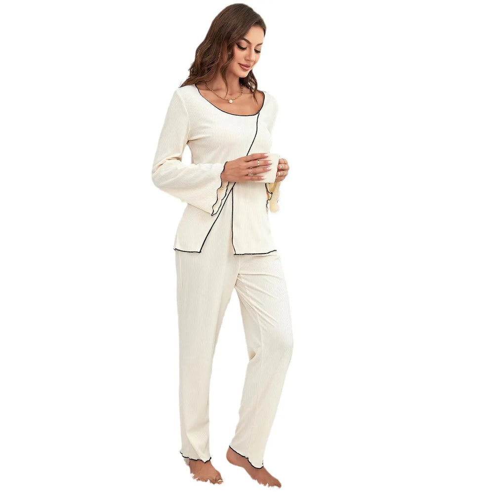 Homewear Suit Long-sleeved Pajamas For Women - EX-STOCK Canada