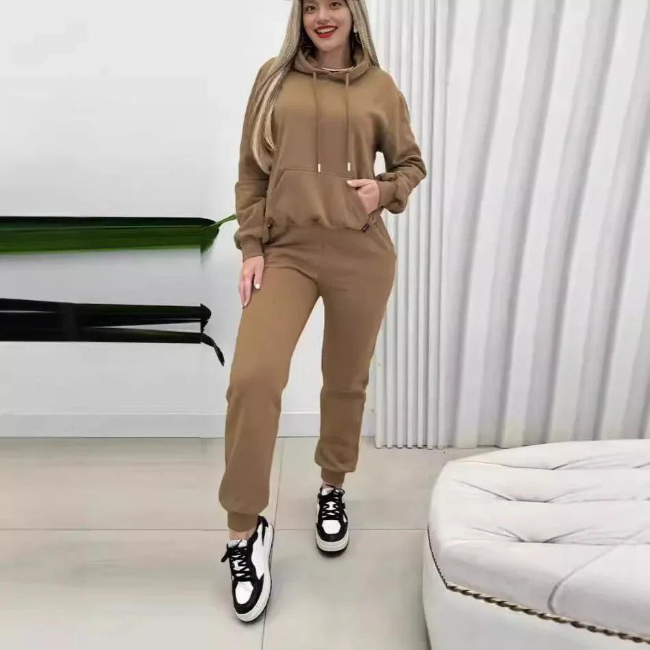 Hooded Women's Suit Sports Fashion Sweater EX-STOCK Canada