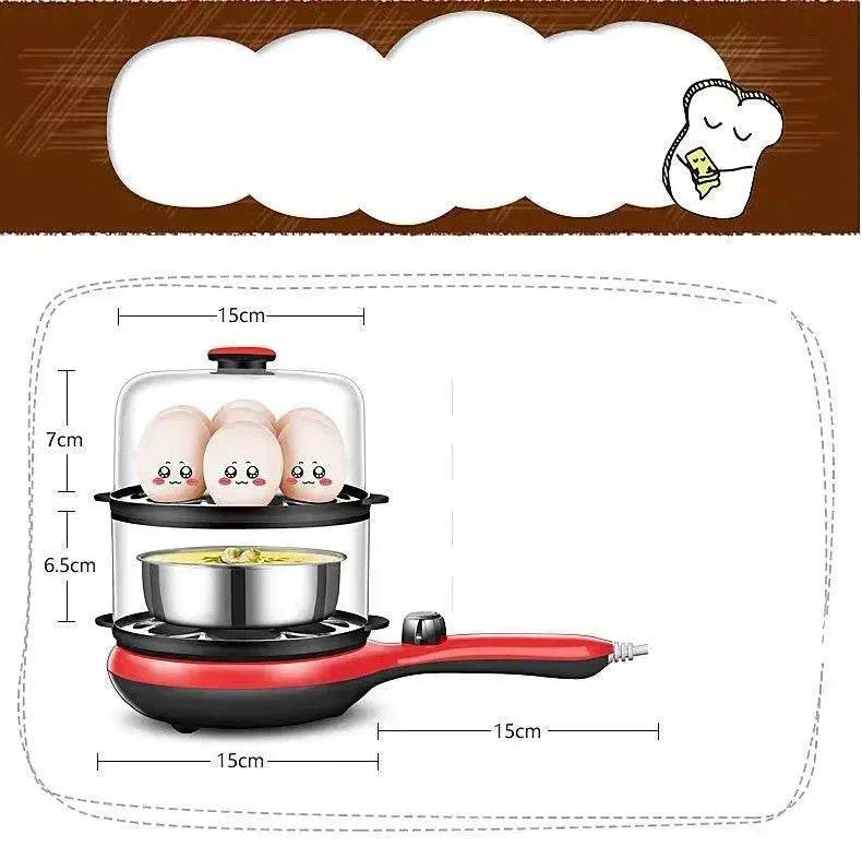 Machine à petit-déjeuner pour la maison, cuiseur d'œufs vapeur en acier inoxydable, appareil à omelette, petit électroménager, cadeau EX-STOCK Canada