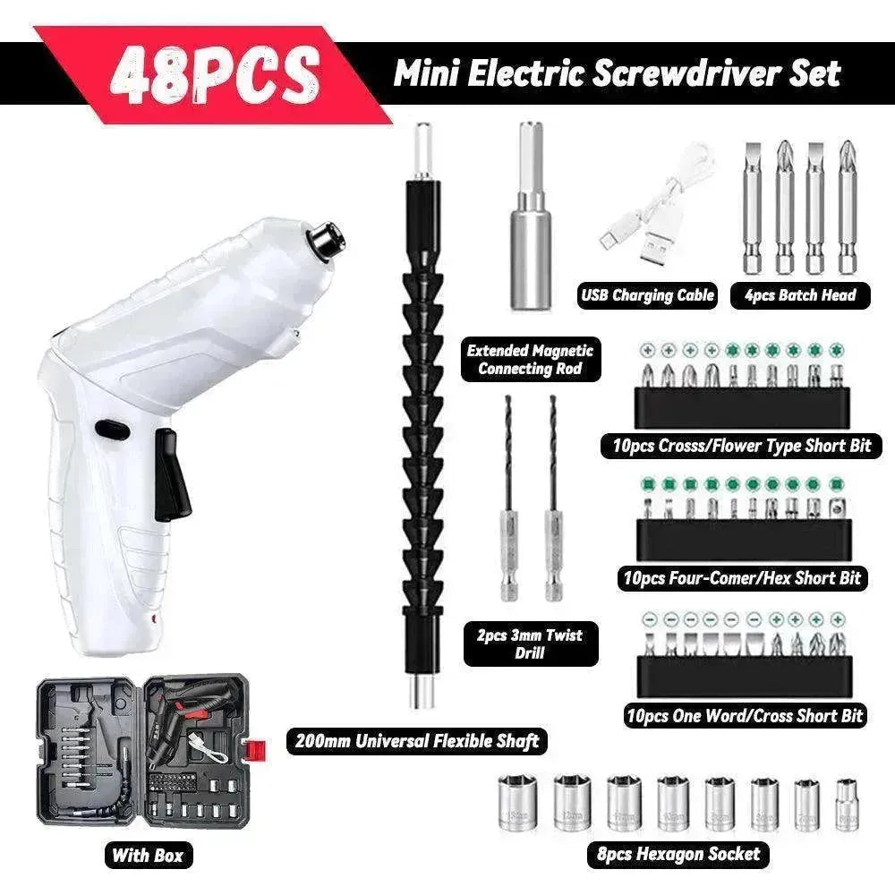 Tournevis perceuse électrique rechargeable pour meubles ménagers - EX-STOCK CANADA