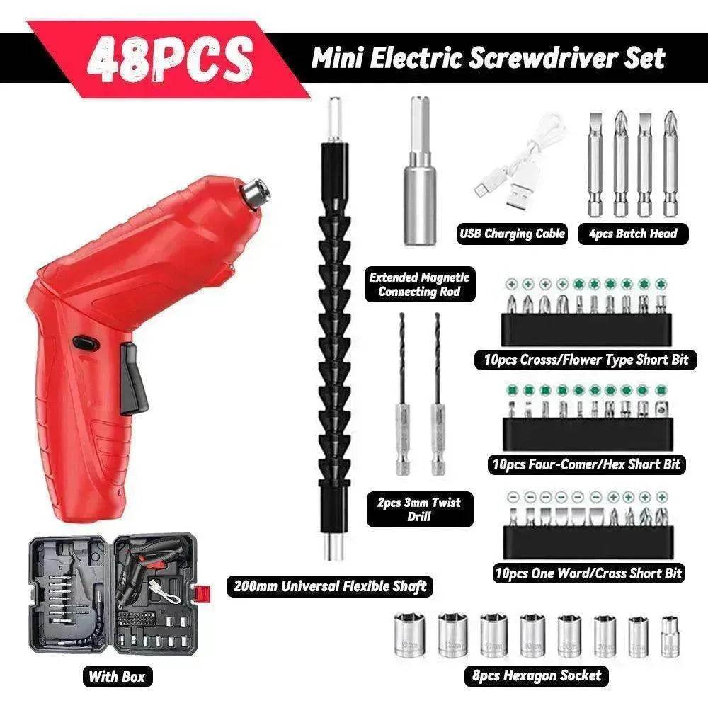 Household Small Electric Rechargeable Furniture Screwdriver Drill - EX-STOCK Canada