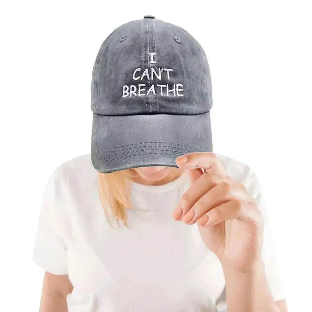 I can't breathe embroidered baseball caps - EX-STOCK Canada