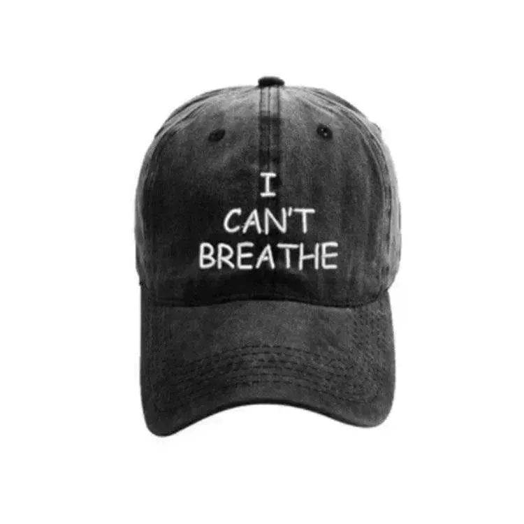 I can't breathe embroidered baseball caps - EX-STOCK Canada