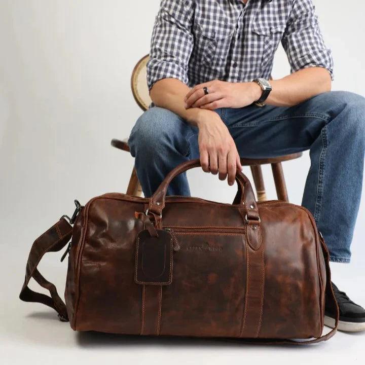 Greenwood Leather Weekend Travel Bag EX-STOCK Canada