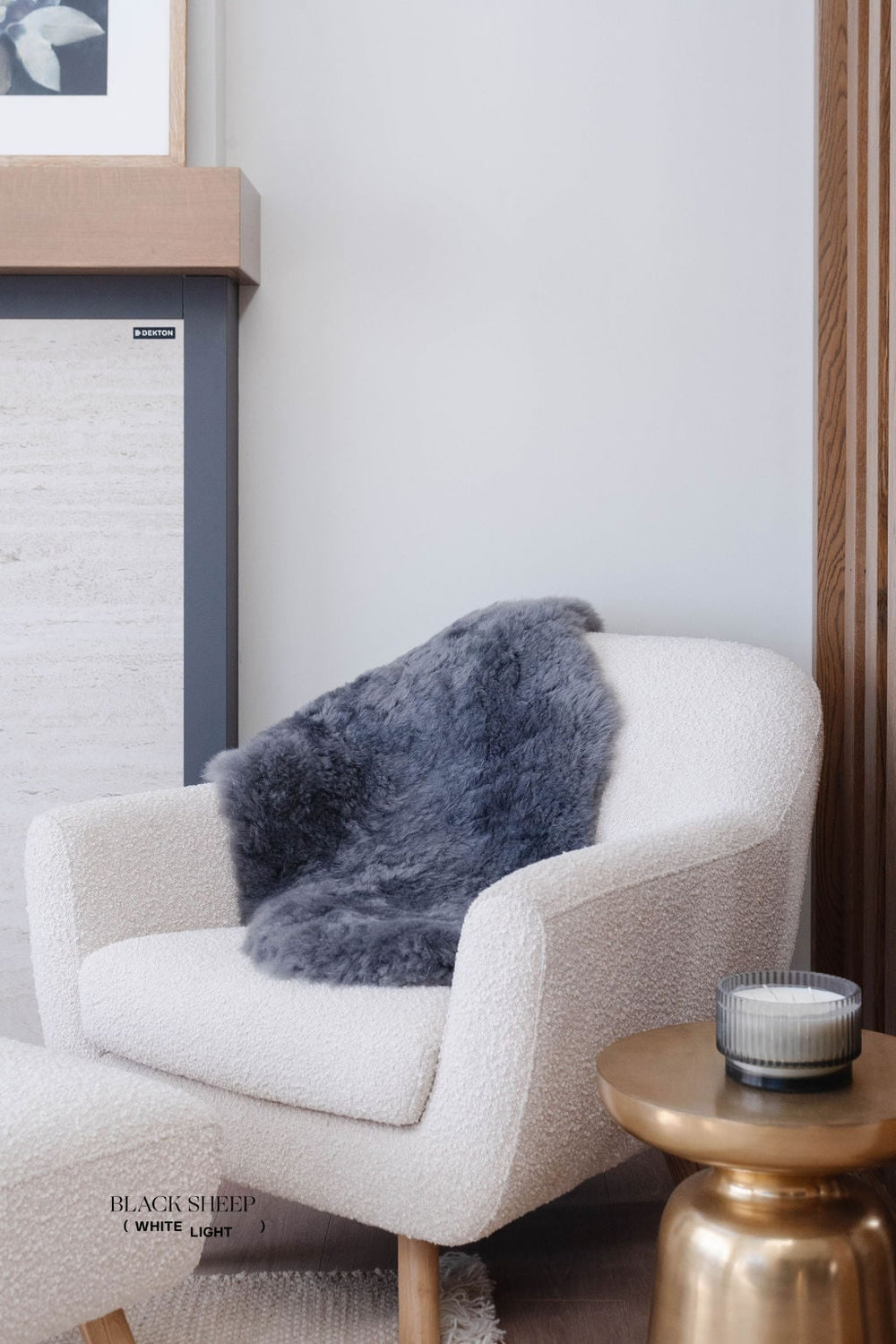 صوف خروف أيسلندي فضي مقصوصEX-STOCK Canada