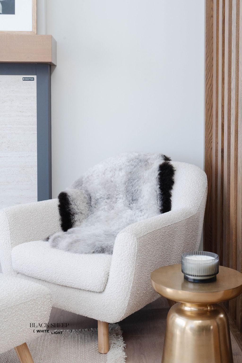 Shorn Dark Grey Edge Icelandic Sheepskin