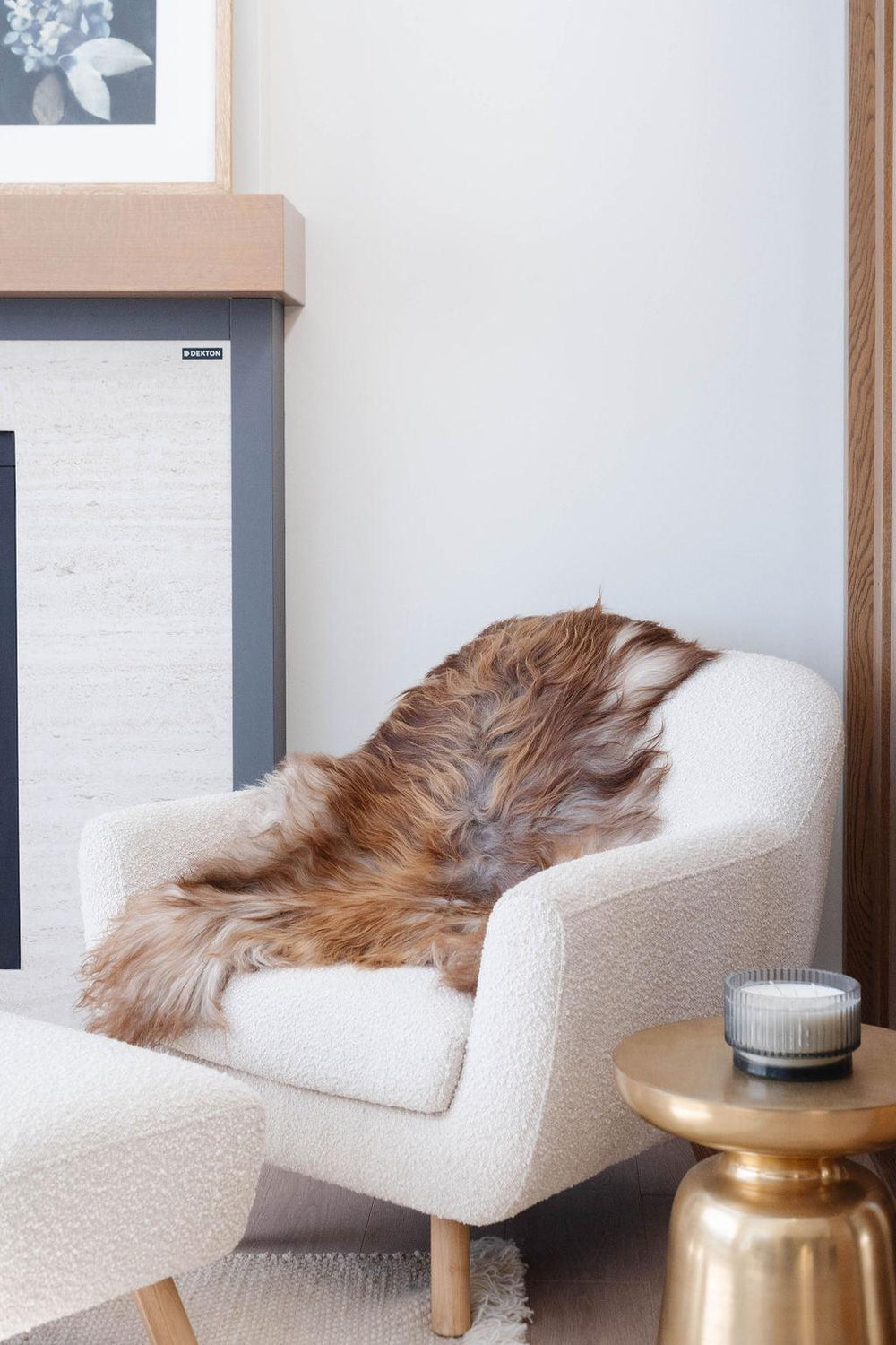 Rare Rusty Grey Icelandic Sheepskin