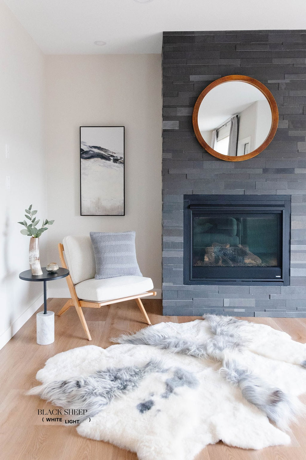 Grey Melange Sheepskin Rug EX-STOCK Canada