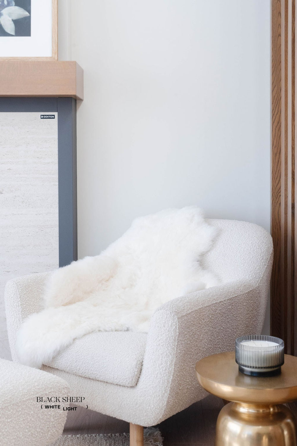 جلد غنم آيسلندي أبيض محلوقEX-STOCK Canada