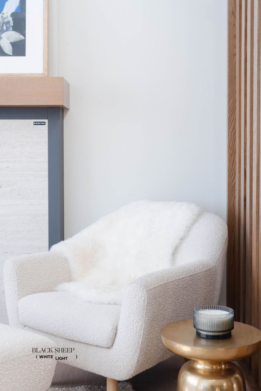 Peau de mouton islandaise blanche tonduéEX-STOCK Canada