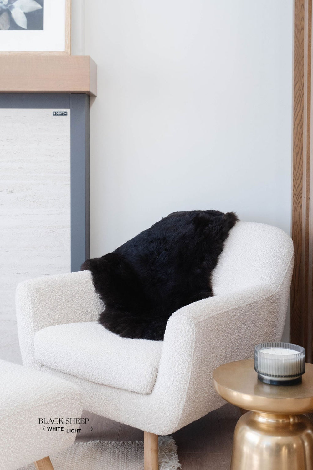 Shorn Black Icelandic Sheepskin EX-STOCK Canada