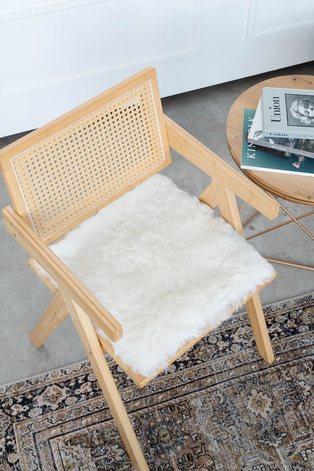 Shorn White Icelandic Sheepskin Chair Pad