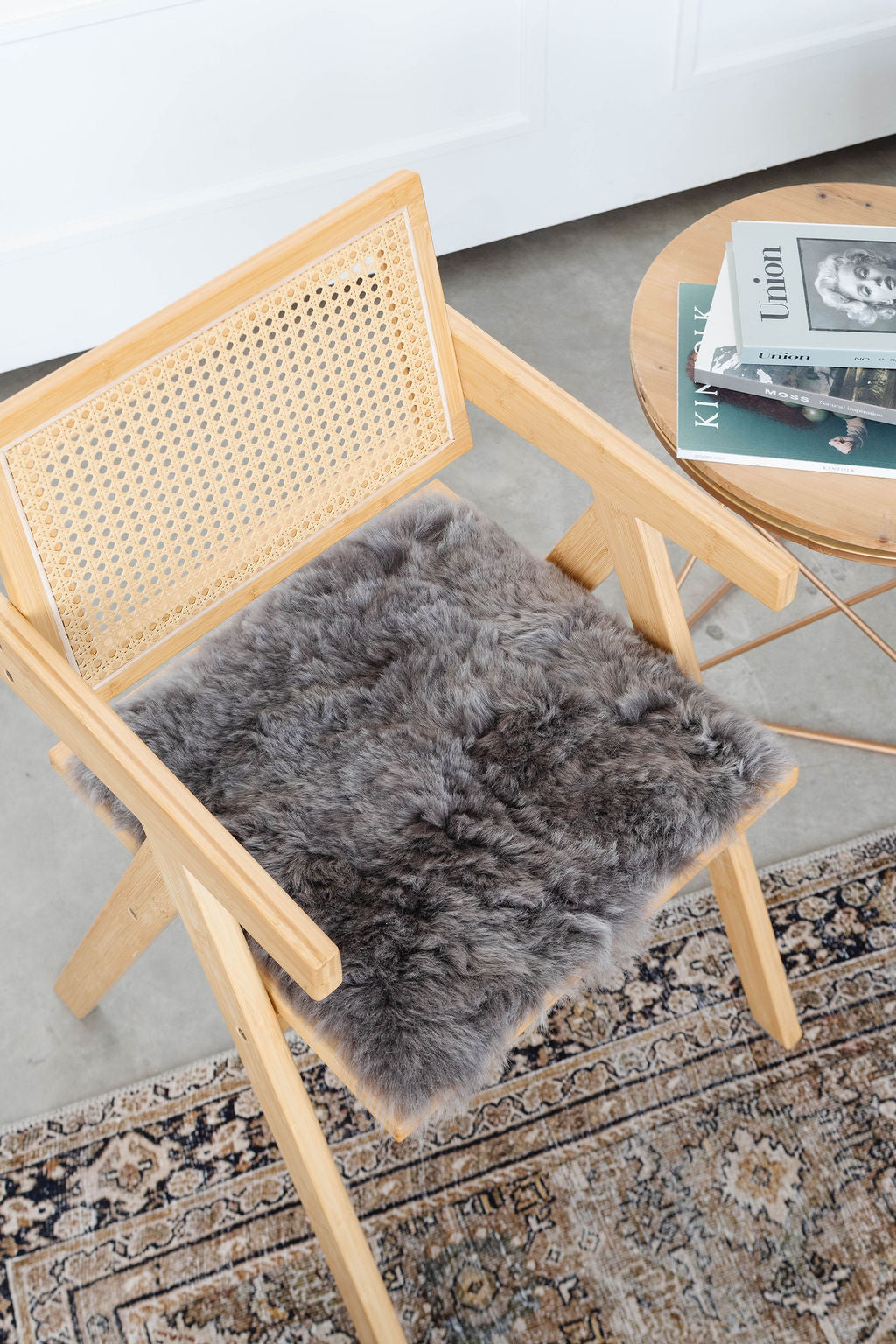 Shorn Mineral Icelandic Sheepskin Chair Pad