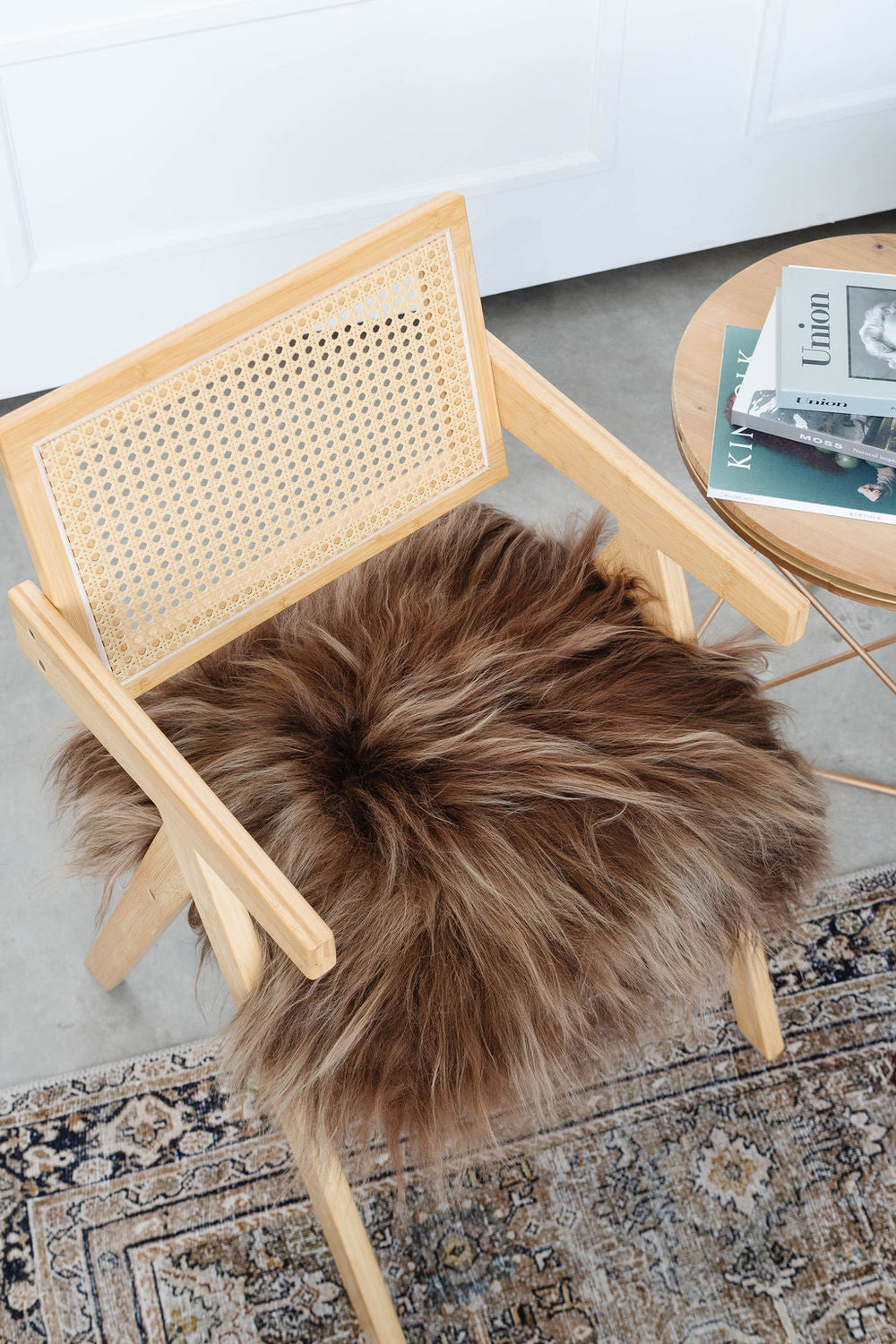 BROWN ICELANDIC SHEEPSKIN CHAIR PAD
