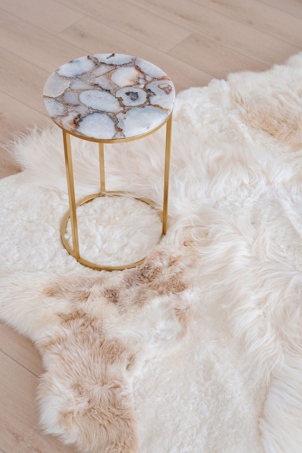 Brown Melange Sheepskin Rug EX-STOCK Canada