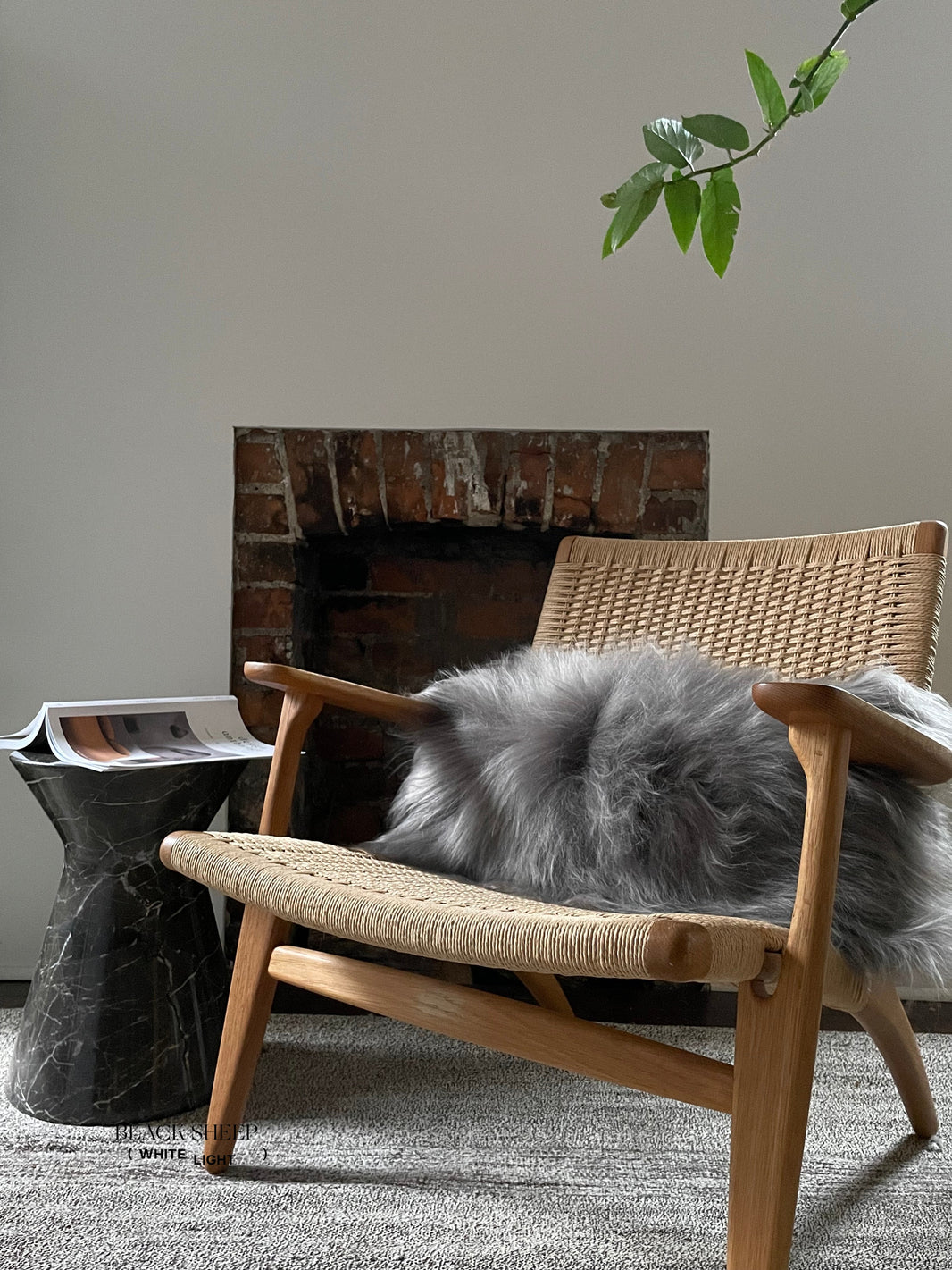 Rectangular Mineral Icelandic Sheepskin Pillow Cover EX-STOCK Canada