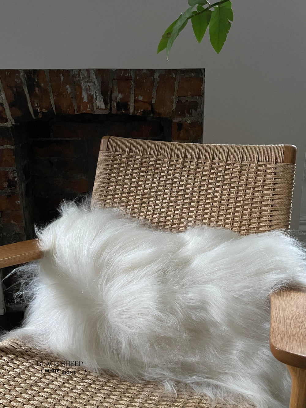 Rectangular White Icelandic Sheepskin Pillow Cover EX-STOCK Canada