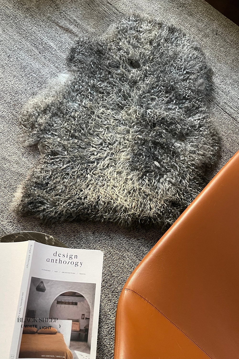 Grey Long Wool Gotland Sheepskin