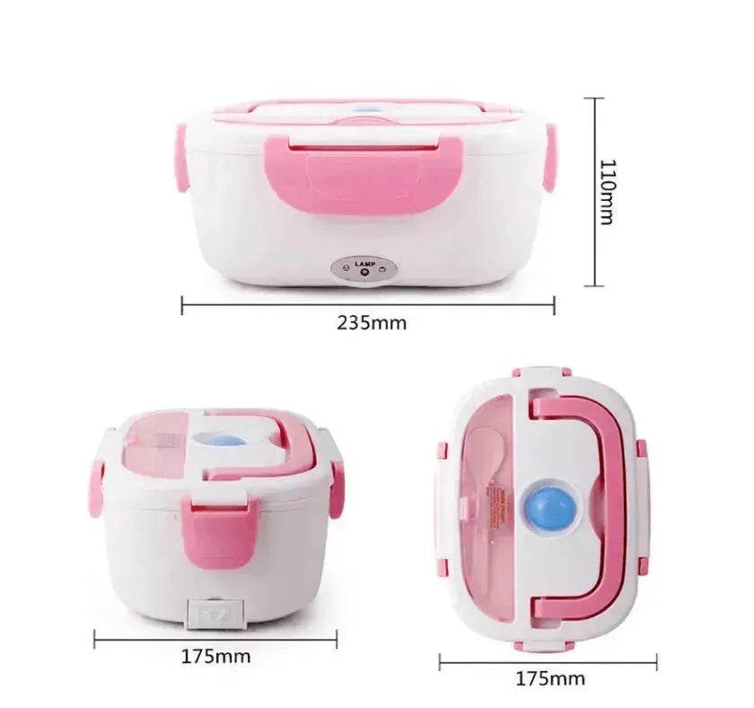 Insulated Lunch Box Large Capacity Heated Electric Lunch Box Stainless Steel Car Bento Box - EX-STOCK Canada
