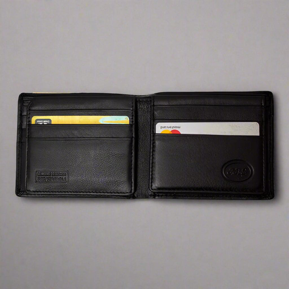 JBG International Men's Card Flip Up Bifold Leather RFID Wallet EX-STOCK Canada