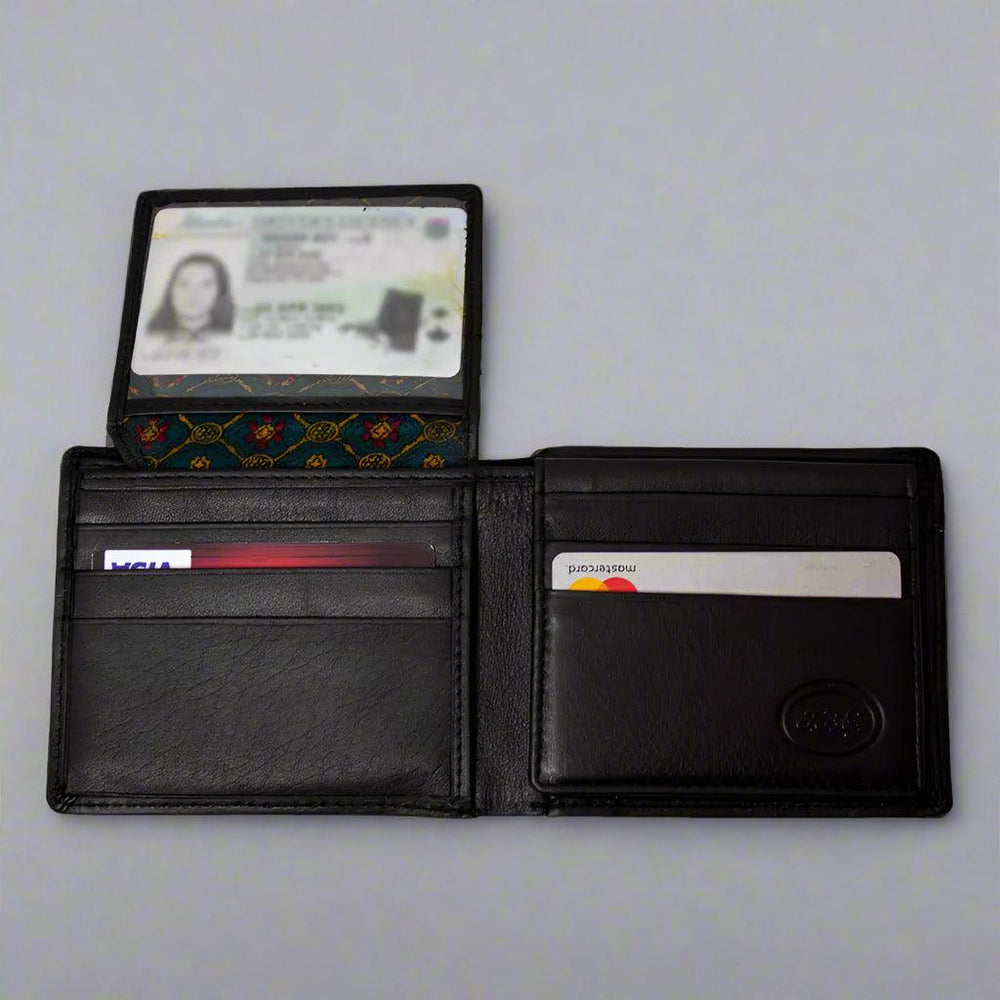 JBG International Men's Card Flip Up Bifold Leather RFID Wallet EX-STOCK Canada