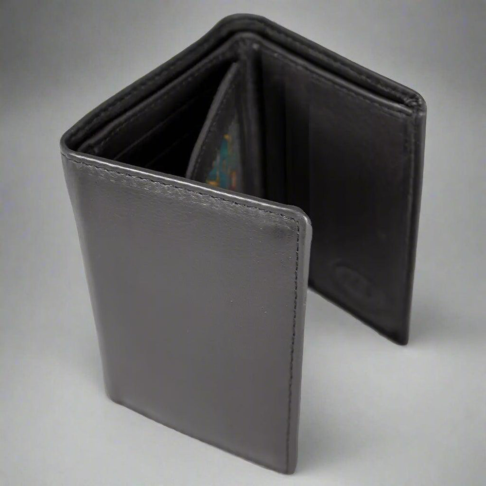 JBG International Men's Flip Up Trifold Leather Wallet EX-STOCK Canada