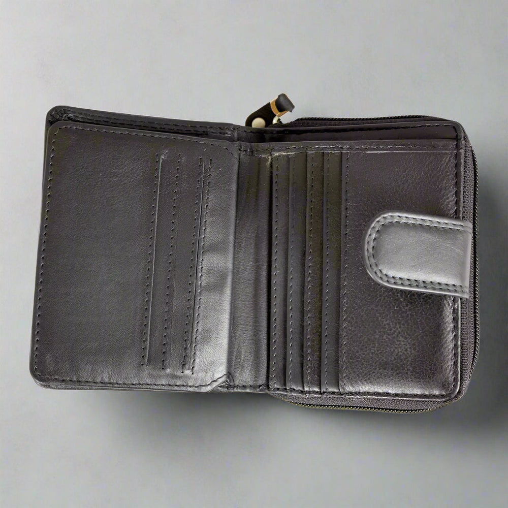 Cartera pequeña de cuero con RFID para mujeres JBG InternationalEX-STOCK Canada